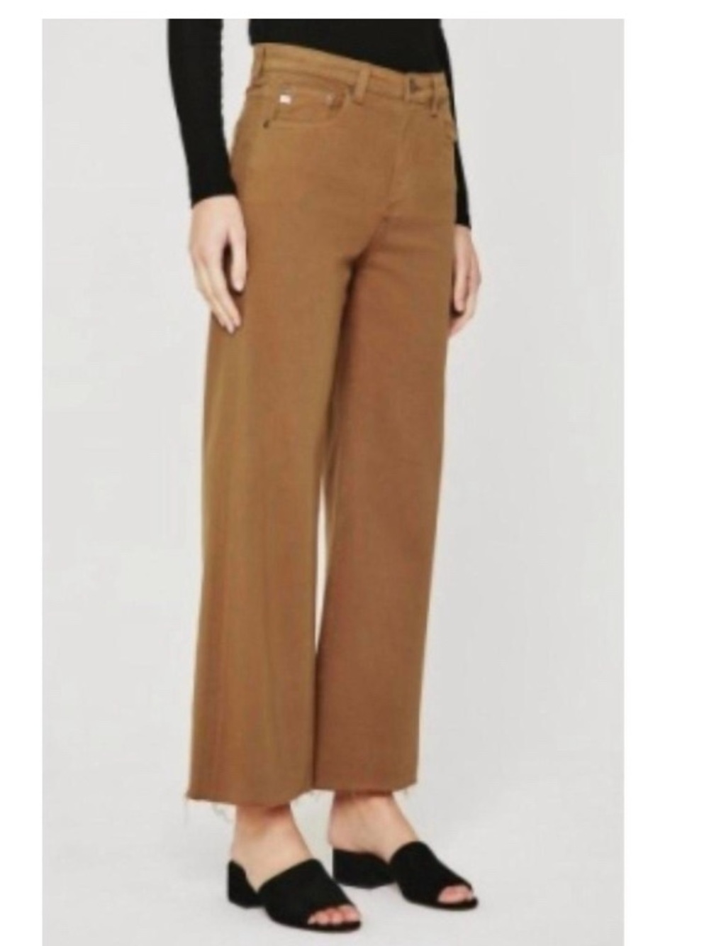 AG Jeans Saige Wide Leg soft Denim High Rise Crop